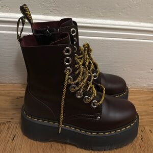 Burgundy Platform Dr Martin’s